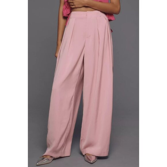 Maeve Tapered Puddle Trousers 16W Light Pink PLUS SIZE - Picture 4 of 5